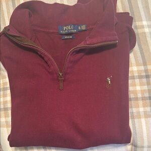Polo Ralph Lauren Burgundy Half-Zip Sweater